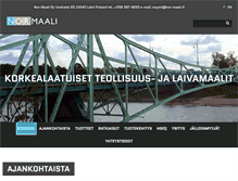 Tablet Screenshot of nor-maali.fi